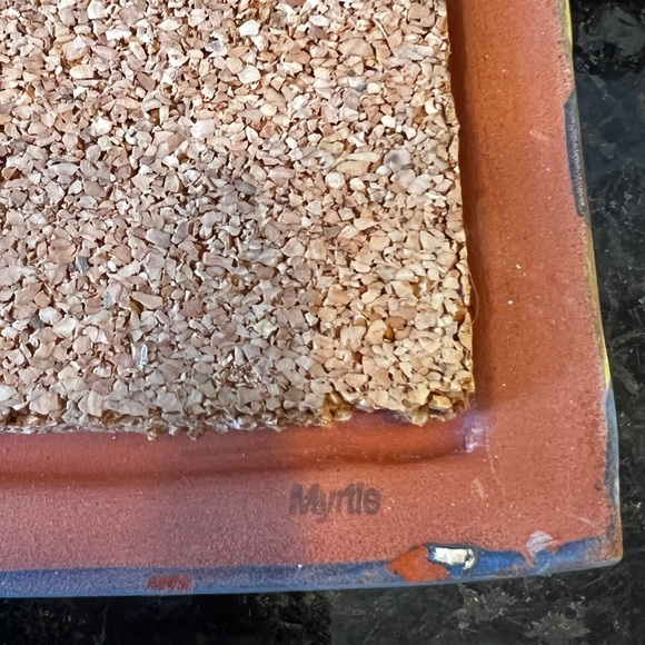 MACKENZIE CHILDS Myrtle Hand Painted Ceramic Trivet Vintage Retired - Picture 3 of 7